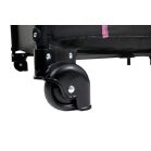 Baby Mix čierno ružová cestovná postieľka + darček sieťka proti hmyzu