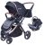 Mama Kiddies Luxury Travel System kočík s vajíčkom v čiernej farbe + darček nánožník