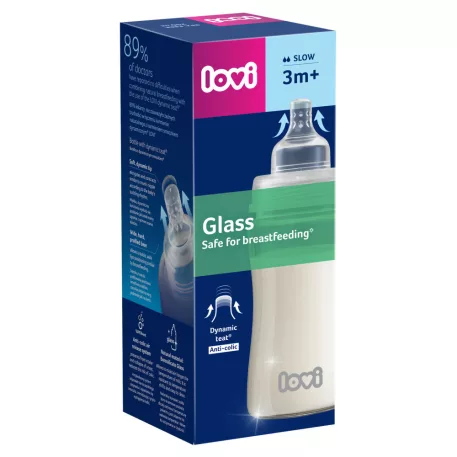 LOVI Üveg cumisüveg 250ml