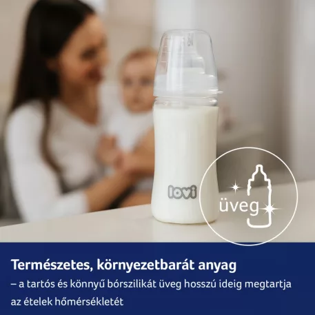 LOVI Üveg cumisüveg 250ml