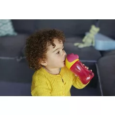 Itatópohár rugalmas szívószállal 300ml lányos