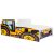 Mama Kiddies 160x80-as gyerekágy traktor dizájnnal sárga színben - matraccal