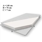 Mama Kiddies 140x70-as gyerekágy traktor dizájnnal zöld színben - matraccal