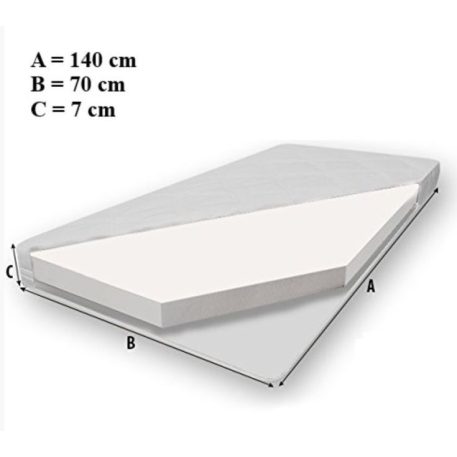 Mama Kiddies 140x70-as gyerekágy traktor dizájnnal zöld színben - matraccal