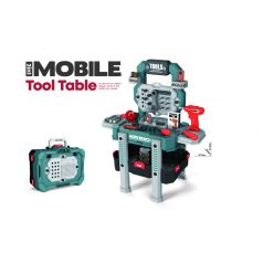   Workbench 78 részes játék szerelőasztal elektromos játék csavarozóval