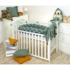 Fonott rácsvédő és babafészek 2az1-ben - Pure Salvia - 240 cm