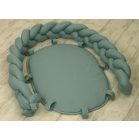 Fonott rácsvédő és babafészek 2az1-ben - Pure Salvia - 240 cm