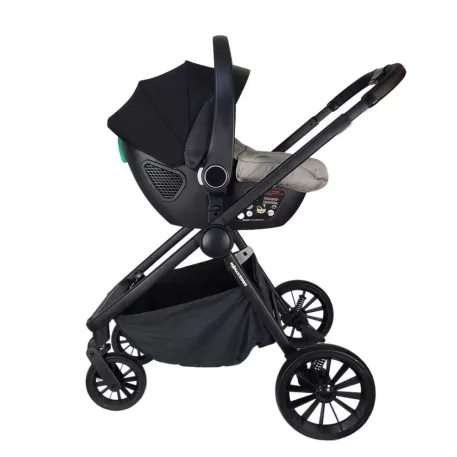 Mama Kiddies Unique 3az1ben multifunkciós babakocsi kiegészítőkkel világosszürke színben + Ajándék