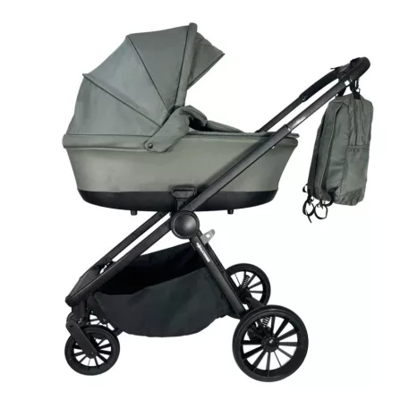 Mama Kiddies Unique 3az1ben multifunkciós babakocsi kiegészítőkkel zöld színben + Ajándék