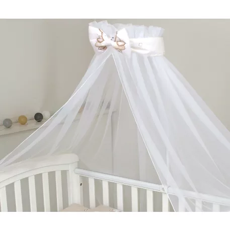 Baldachin 300x150 cm méretben masnival bézs macis mintával