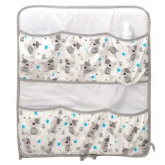   Mama Kiddies Baby Bear zsebes tároló szürke macis  mintával