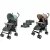 Mama Kiddies Vento sport ikerbabakocsi zöld/bézs/szürke színben + Ajándék esővédők