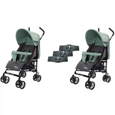 Mama Kiddies Vento sport ikerbabakocsi bézs/szürke színben + Ajándék esővédők