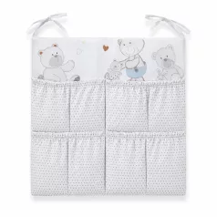   Mama Kiddies® Sofie Dreams zsebes tároló szürke színben - Teddy Play