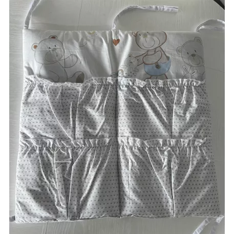 Mama Kiddies Sofie Dreams zsebes tároló szürke színben - Teddy Play