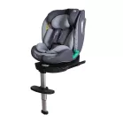 ISOFIX-es 360°- ban forgatható Mama Kiddies iSize Journey Extra biztonsági autósülés (40–150 cm) szürke színben támasztólábbal ajándék napvédővel és lábtartóval
