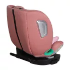 ISOFIX-es 360°- ban forgatható Mama Kiddies iSize Journey Extra biztonsági autósülés (40–150 cm) pink színben támasztólábbal ajándék napvédővel és lábtartóval