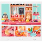 65 részes Mama Kiddies KitchenKing babakonyha szett pink-narancs színben