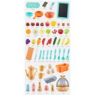 65 részes Mama Kiddies KitchenKing babakonyha szett pink-narancs színben