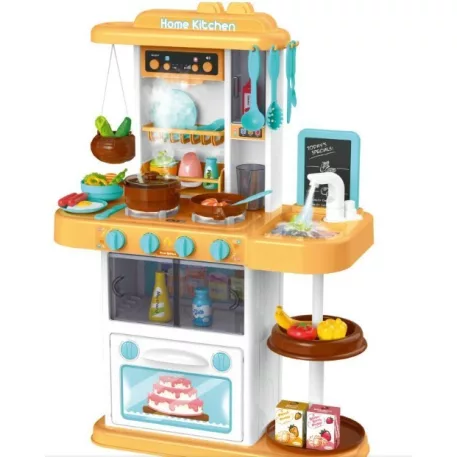 Mama Kiddies 43 részes 72 cm magas KitchenStar babakonyha szett narancs színben