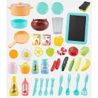 Mama Kiddies 43 részes 72 cm magas KitchenStar babakonyha szett narancs színben