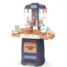 Mama Kiddies 29 részes 62 cm magas Effluent Kitchen babakonyha szett kék színben