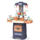 Mama Kiddies® 29 részes 62 cm magas Effluent Kitchen babakonyha szett kék színben