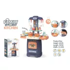Mama Kiddies 29 részes 62 cm magas Effluent Kitchen babakonyha szett kék színben