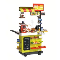   Mama Kiddies 82 részes 102 cm magas Fast Food stand zöld színben