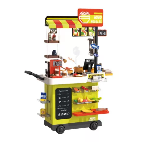 Mama Kiddies 82 részes 102 cm magas Fast Food stand zöld színben