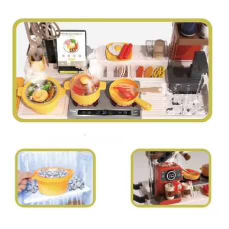 Mama Kiddies 82 részes 102 cm magas Fast Food stand zöld színben