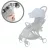 Esővédő Mama Kiddies® Go-Go vagy Hero sport babakocsihoz