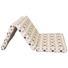   Mama Kiddies Sofie Dreams habszivacs matrac 120x60x5 cm méretben (utazóágyba is) - barna pöttyös