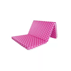   Mama Kiddies® Sofie Dreams habszivacs matrac 120×60×5 cm –  Pink színben fehér csillagok