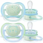 Philips Avent ultra air éjszakai játszócumi - fiús 0-6hó 2db SCF376/11