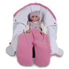 Baby Nellys Detská zavinovačka, fusak polar / bio bavlna - béžová