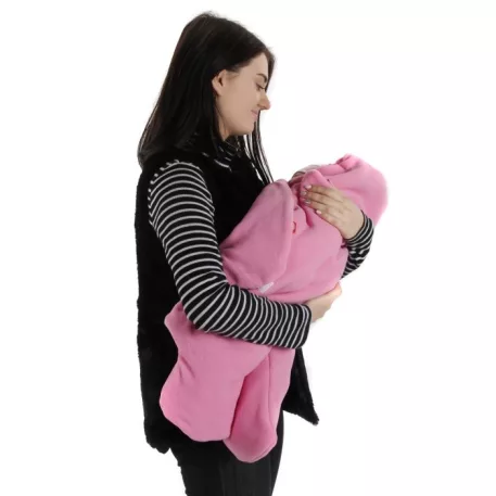 Baby Nellys Detská zavinovačka, fusak polar / bio bavlna - béžová