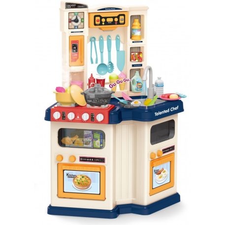Mama Kiddies 67 részes 78,5 cm magas Talented Chef babakonyha szett kék színben