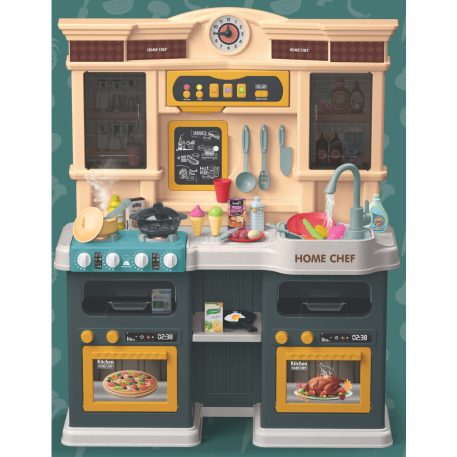 Mama Kiddies 85 részes 83 cm magas Home Chef zöld játék babakonyha szett kiegészítőkkel