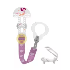   MAM Cumitartó csipesz+szívókavédő / Clip-It+cover - rózsaszín tigris