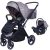 Mama Kiddies Luxury Travel System  kočík s vajíčkom v béžovej farbe + darček nánožník