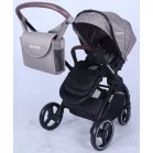 Mama Kiddies Luxury Travel System babakocsi babahordozóval bézs színben + ajándék lábzsák