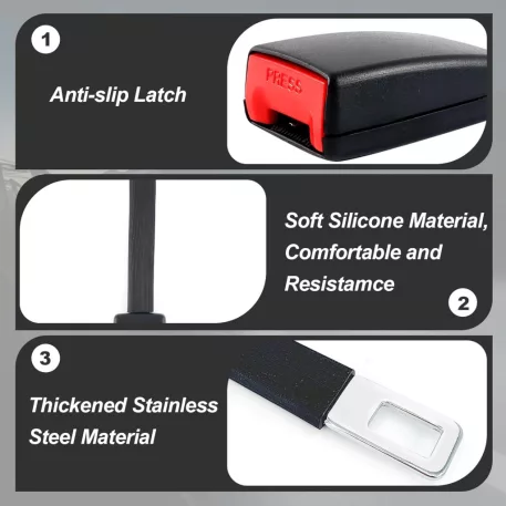 Mama Kiddies 25 cm-es autós biztonsági öv hosszabbító csat, automatikus klip meghosszabbításal