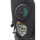 ISOFIX-es 360°-ban forgatható Mama Kiddies Racing biztonsági autósülés (40 -125 cm) fekete-szürke színben + Ajándék fejvédő párna