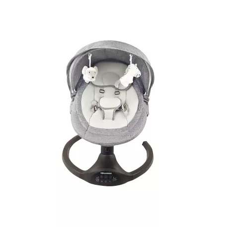 Mama Kiddies 2 az 1-ben Elite elektromos hinta és pihenőszék távirányítóval grafit színben + ajándék