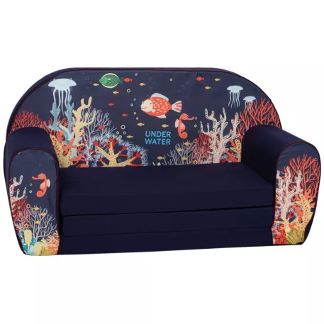 Mama Kiddies® prémium szétnyitható dupla gyerekfotel - Under the sea