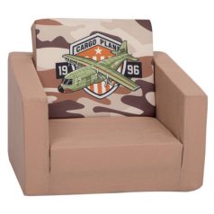   Mama Kiddies egyszemélyes szétnyitható kanapé - Military Jet