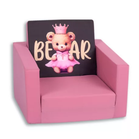 Mama Kiddies egyszemélyes szétnyitható kanapé - Bear Princess