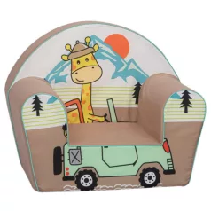 Mama Kiddies® prémium babafotel - Giraffe on the Jeep