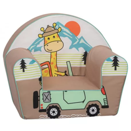 Mama Kiddies® prémium babafotel - Giraffe on the Jeep